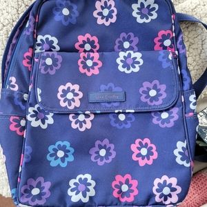 Vera Bradley Ellie Flowers Small Backpack Lighten Up
